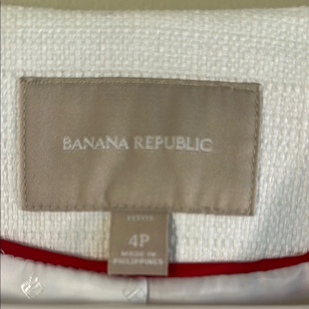 Banana Republic White Textured Blazer - Picture 4 of 10